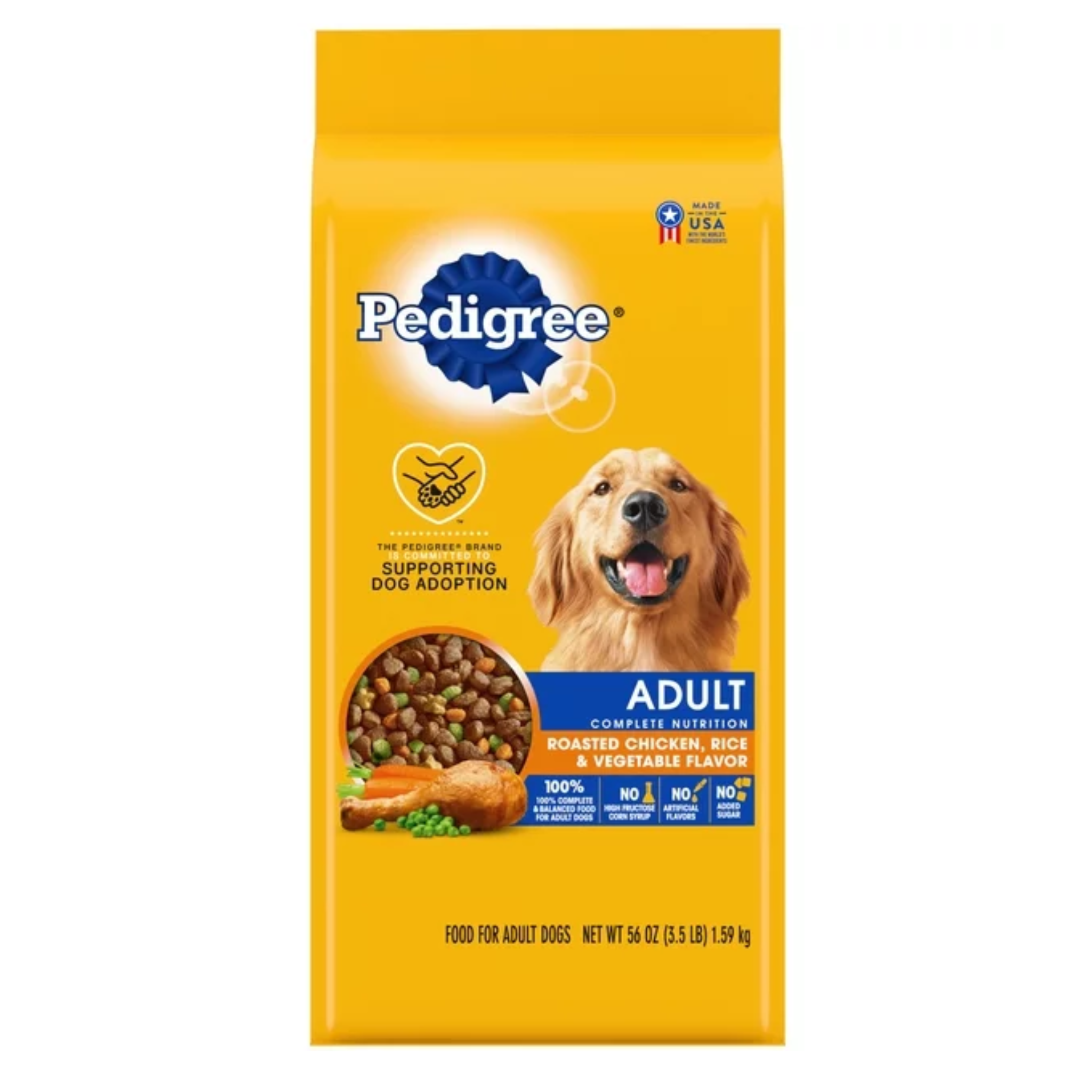 Pedigree Adult Dogs Roasted Chicken 4/3.5Lb