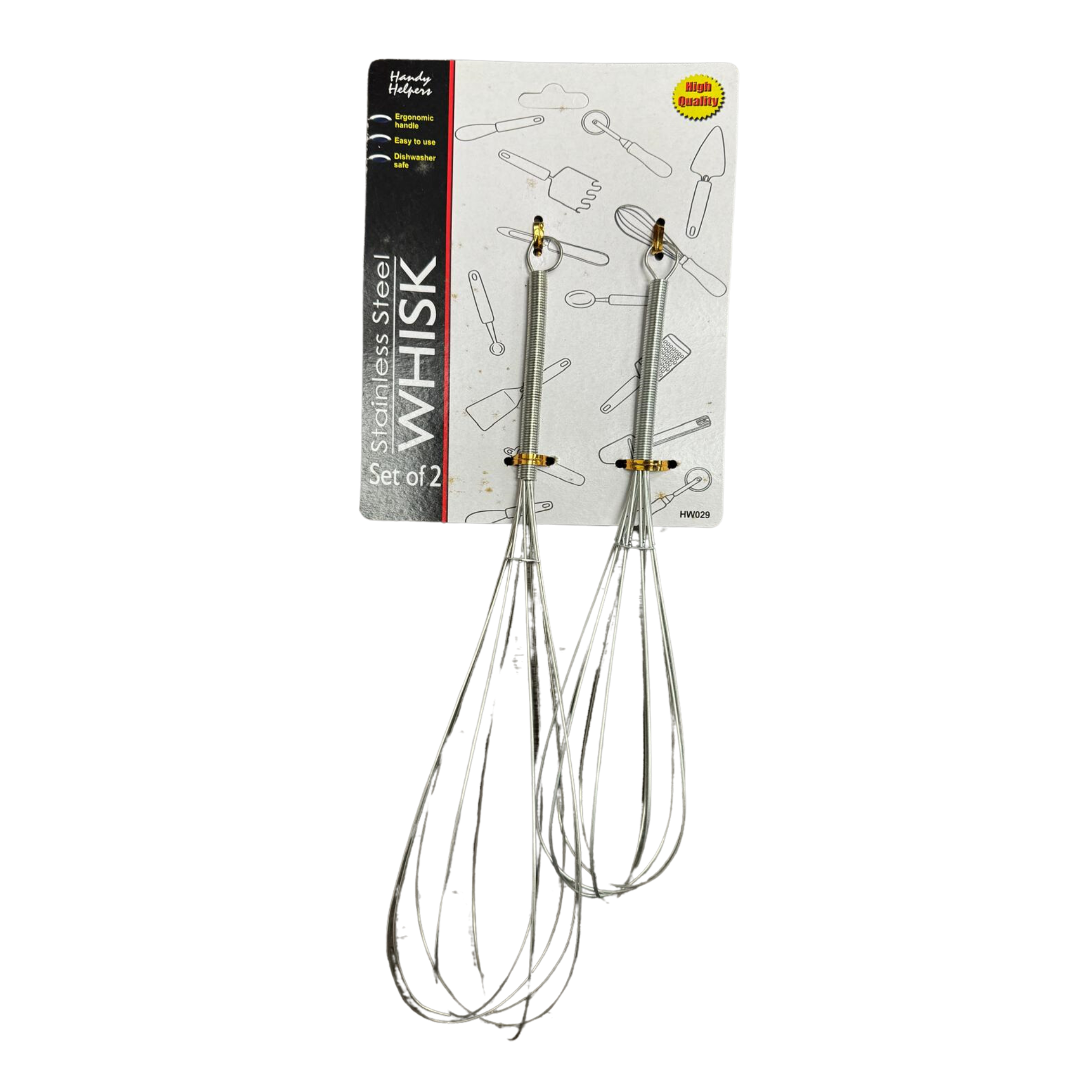 Stainless Steel Whisk 12/2ct