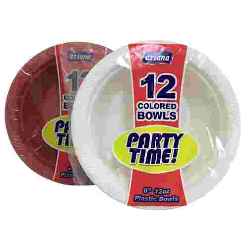 Ariana Bowls Red & White 6" 24/1ct