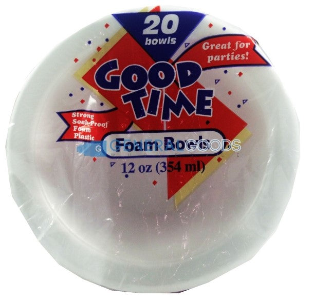 Good Time Foam Bowl 30/20ct/12oz