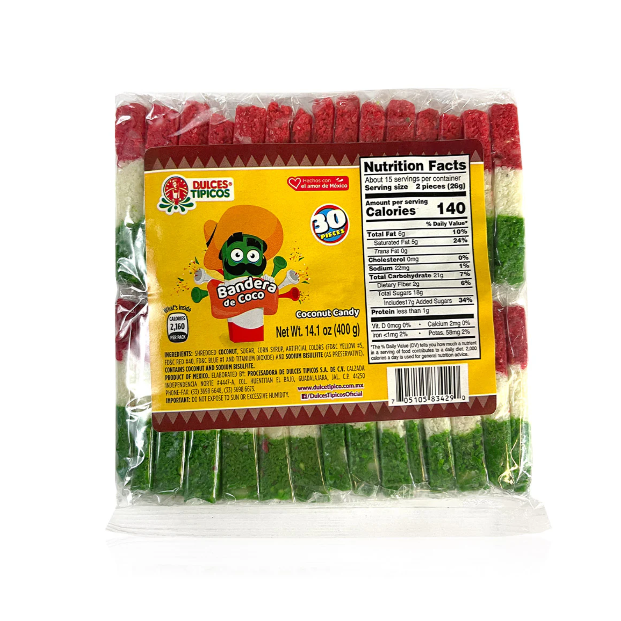 Dulces Tipicos Bandera de Coco