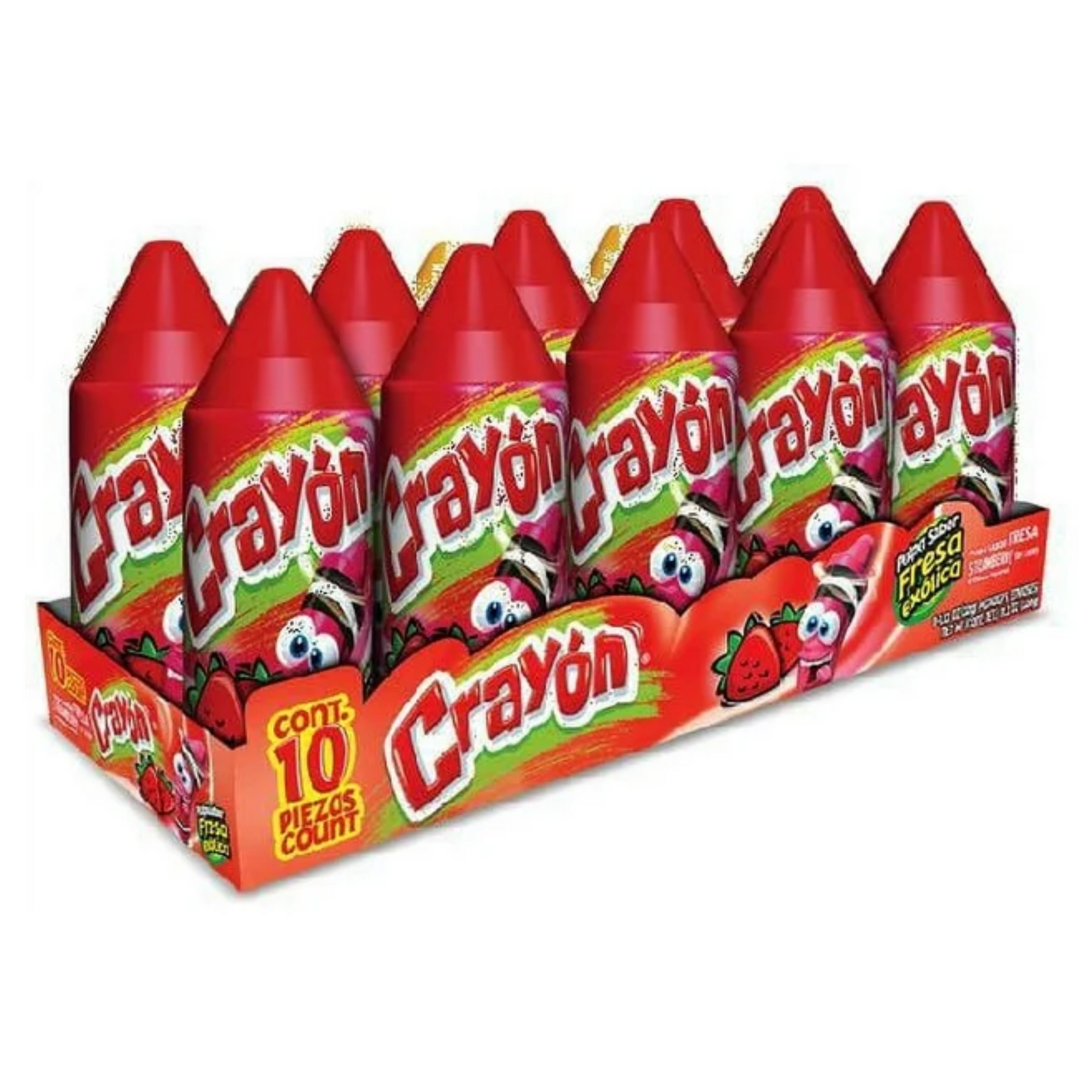 Crayon Strawberry Candy 10ct