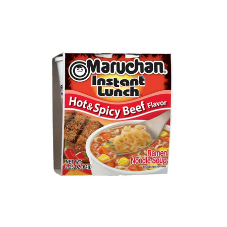 Maruchan Hot & Spicy Beef Ramen Cup 12/2.25oz