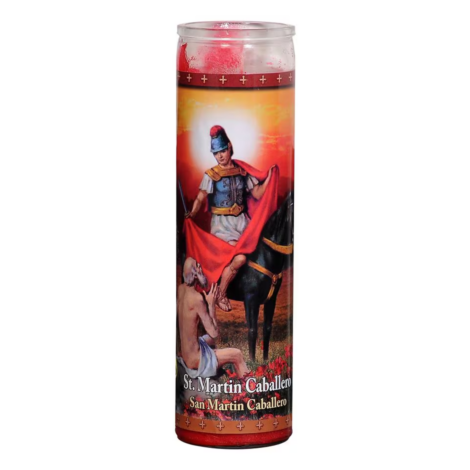 Religious Candle San Martin Caballero 12/1ct