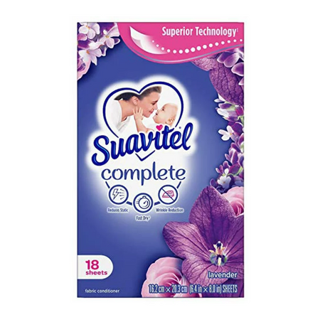 Suavitel Sheets Lavender 15/18ct