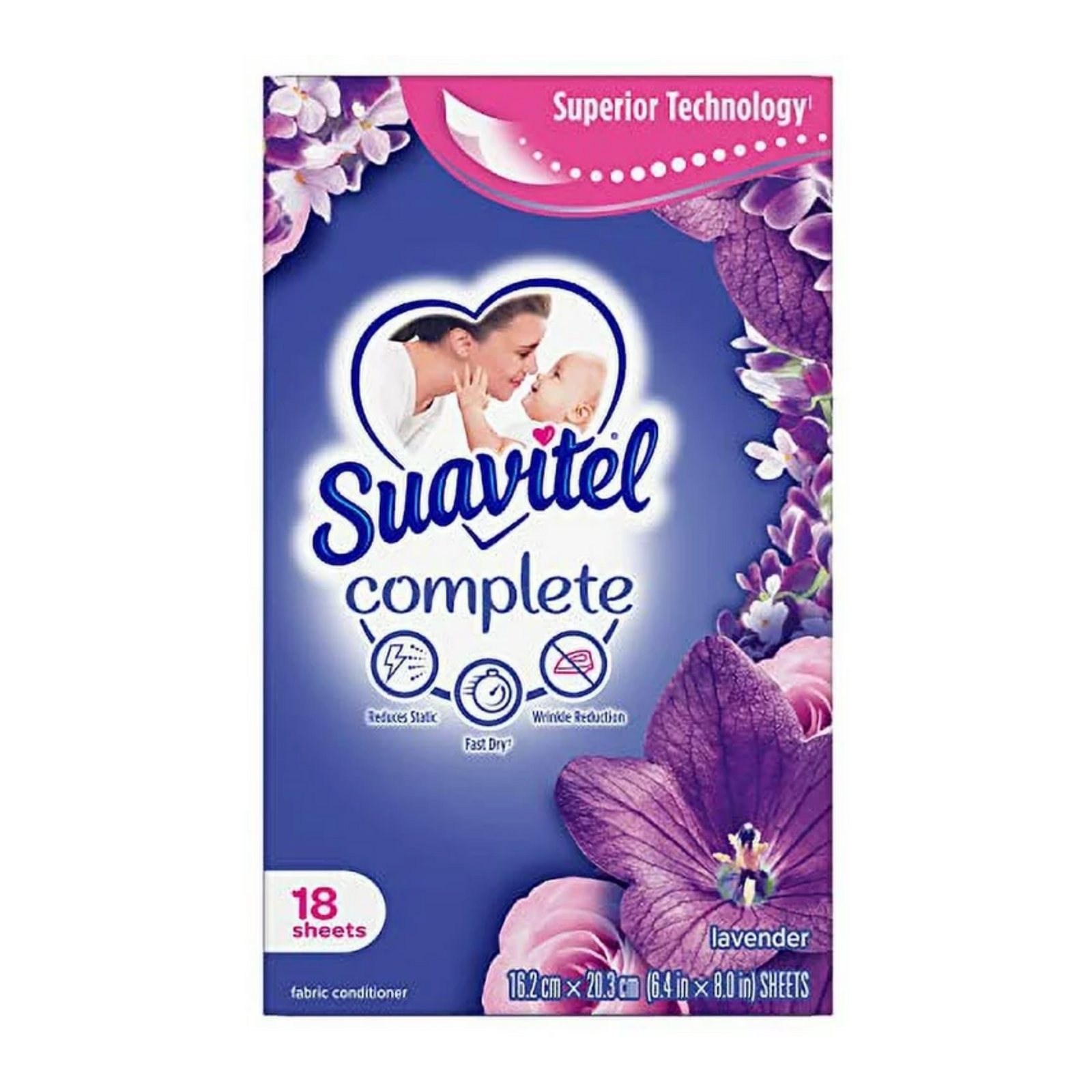 Suavitel Sheets Lavender 15/18ct
