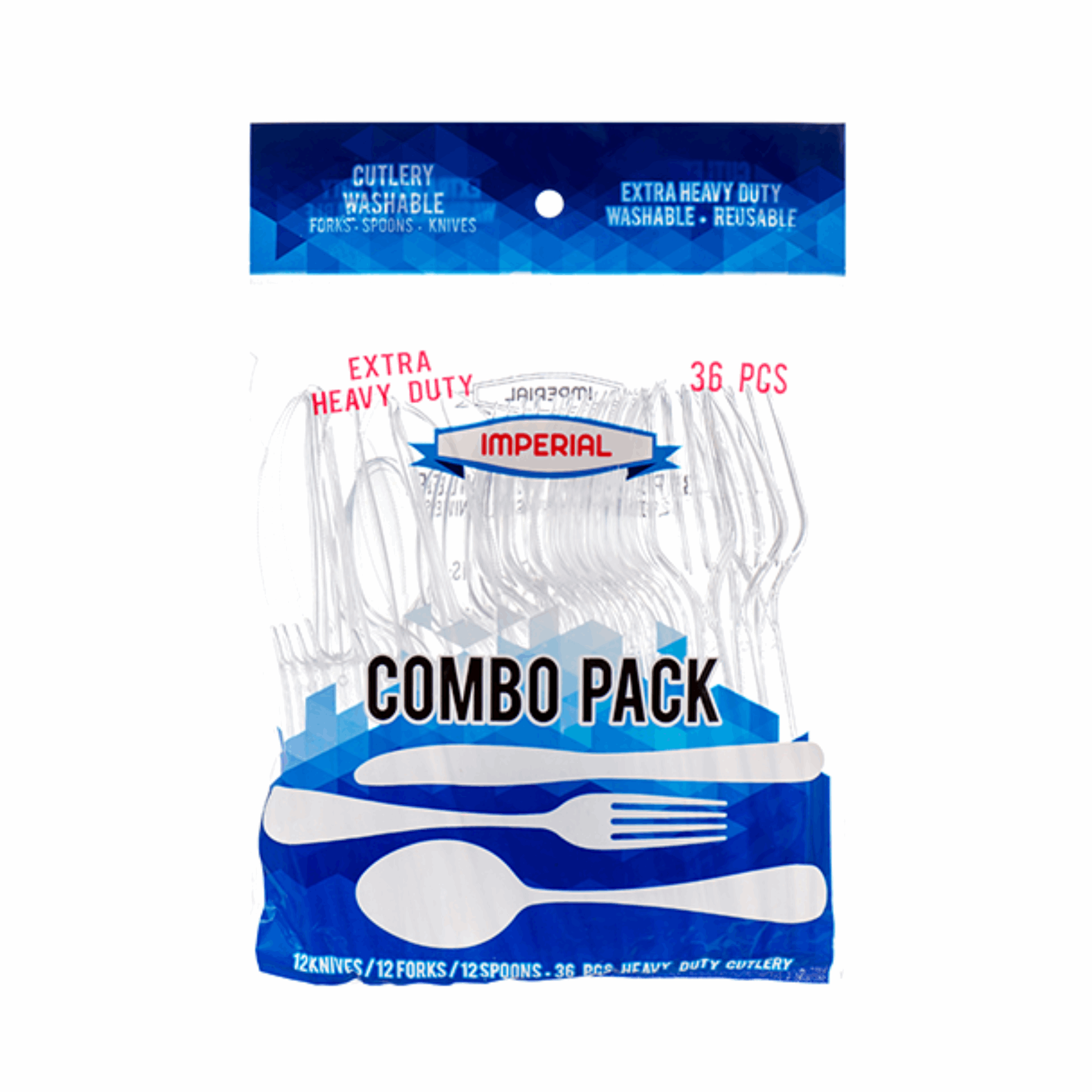 Imperial Clear Cutlery 48/36ct