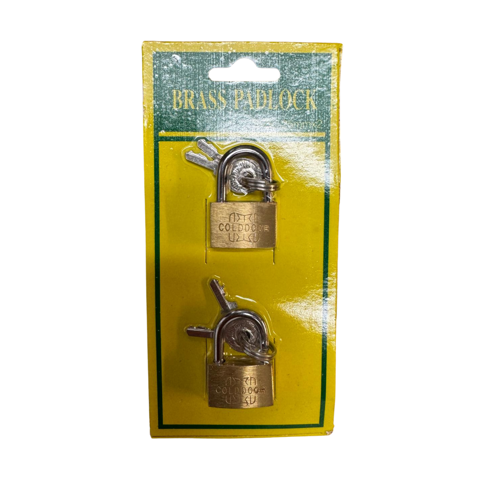 Brass Padlock 12/2ct/25mm