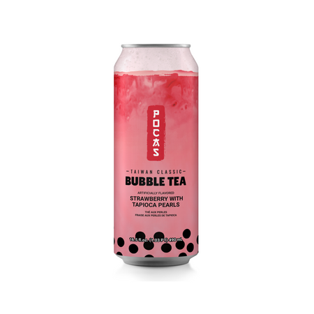 Bubble Tea Strawberry 24/16.5oz +1.20CRV