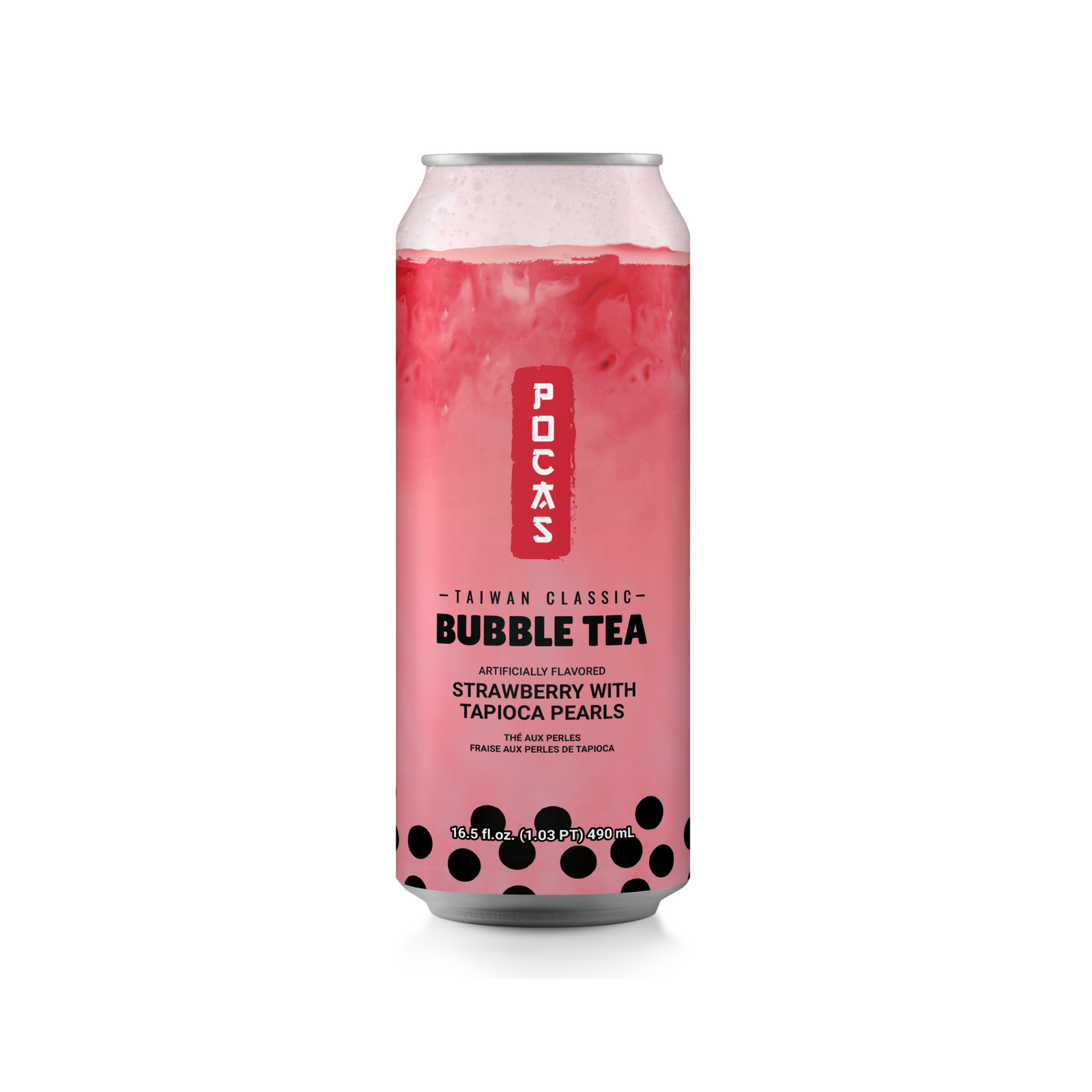 Bubble Tea Strawberry 24/16.5oz +1.20CRV
