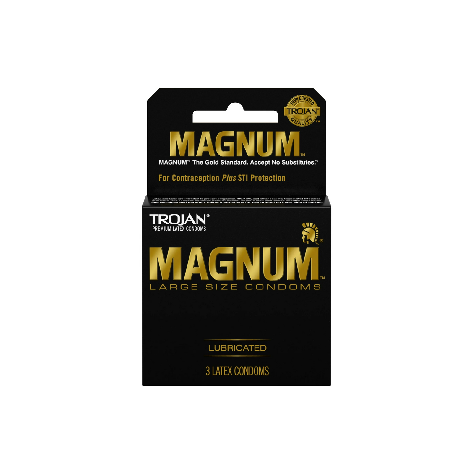 Trojan Magnum Lubricated Condom 6/3ct