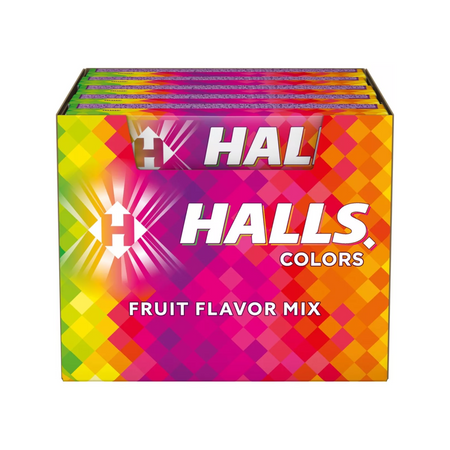 Halls Colors Fruit Flavor 20ct