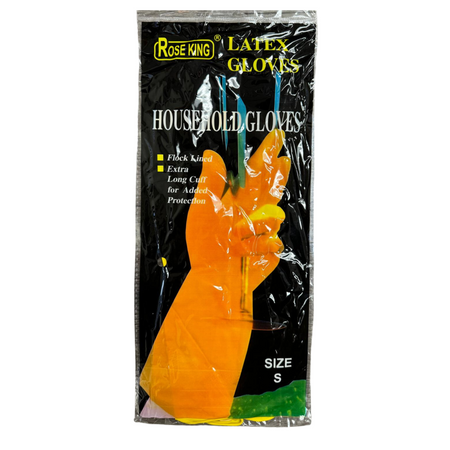 Rose King Household Latex Gloves L
