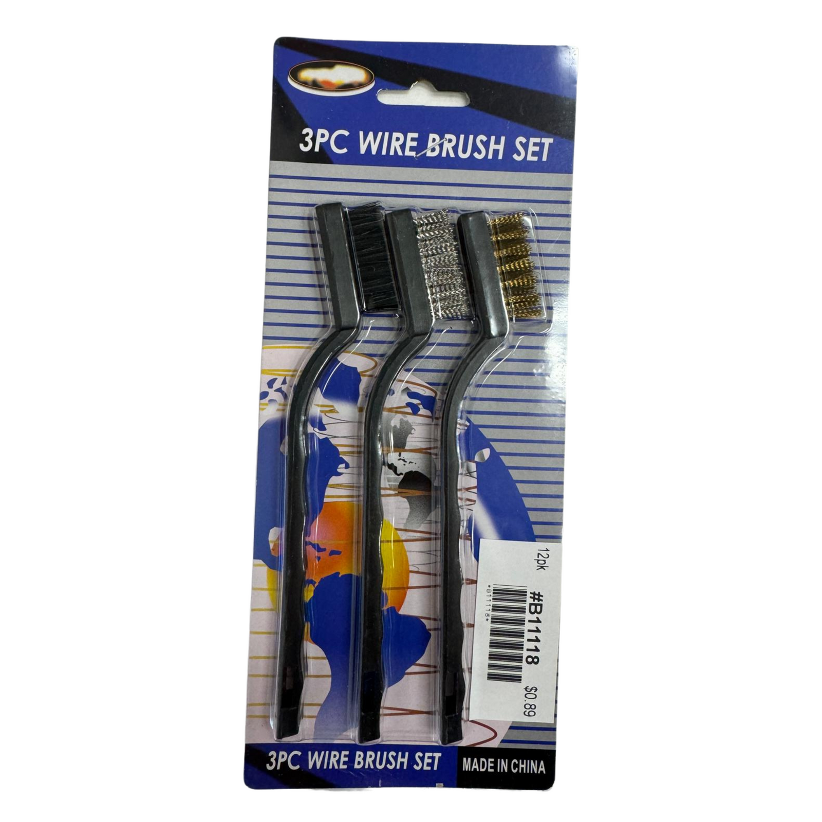 Wire Brush Set Small 12/3ct