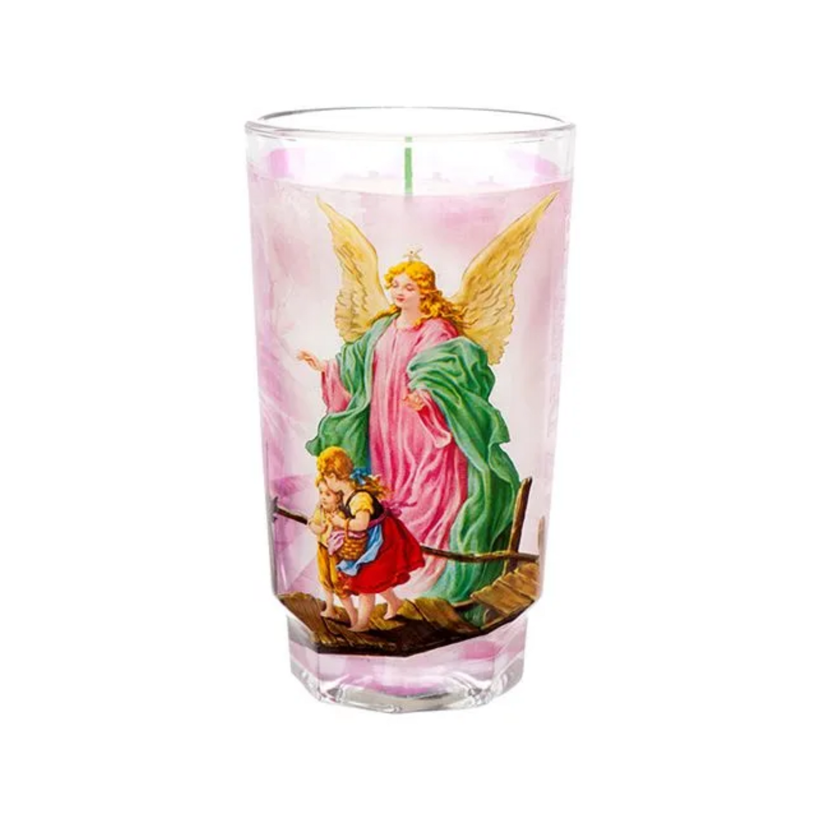 Religious Candle Cup Angel De La Guarda 12/1ct