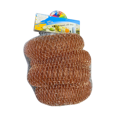 Steel Copper Scrubber 12/4ct