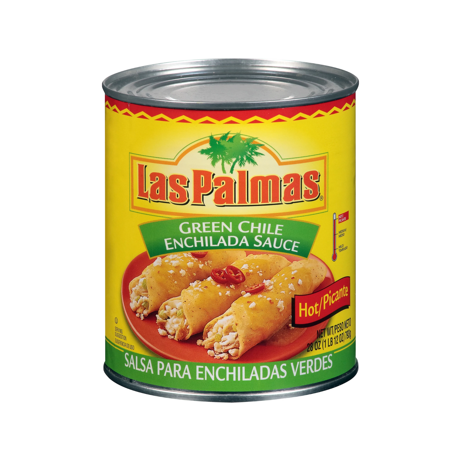 Las Palmas Green Chile Hot 12/28oz