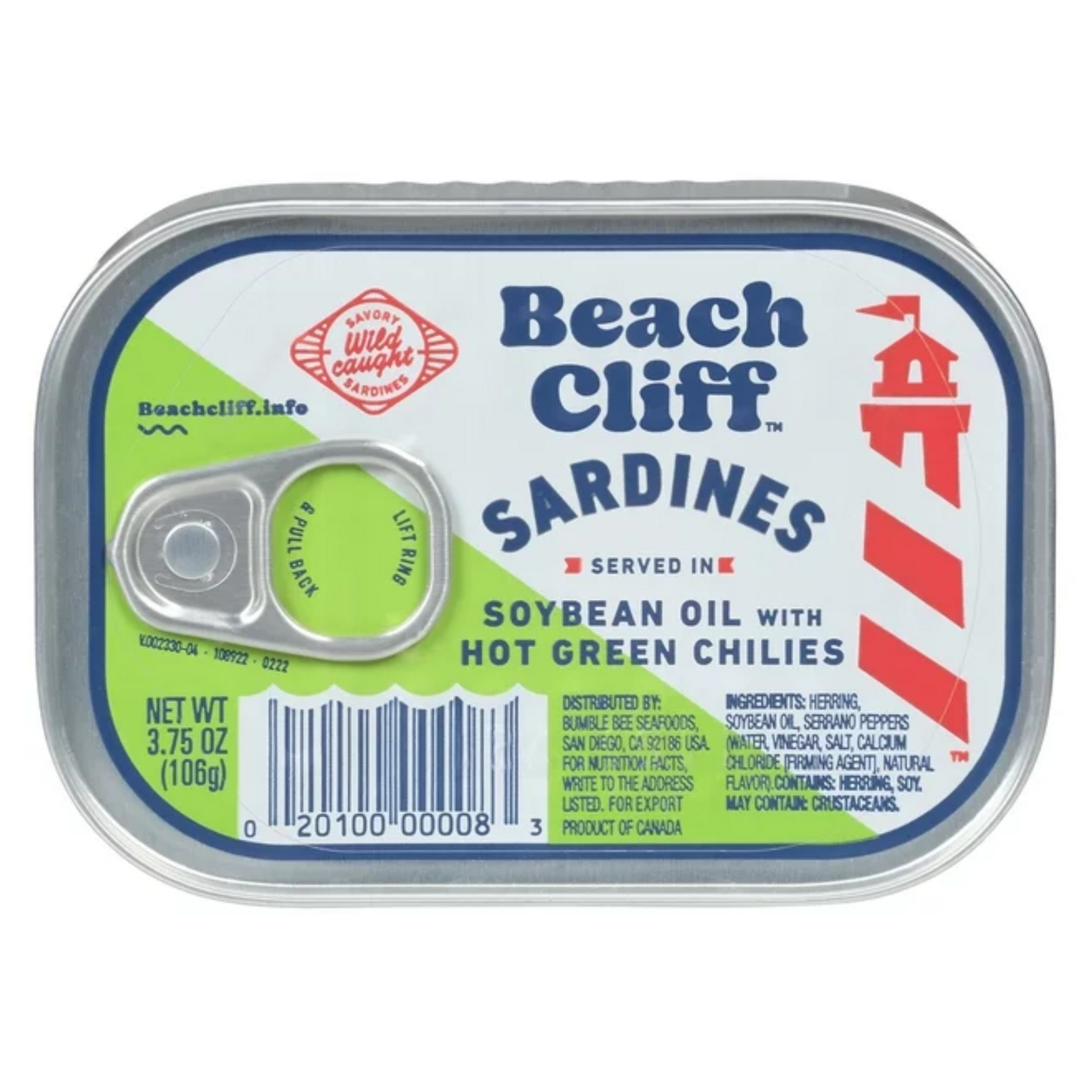 BC Sardine in Oil & Hot Chili 12/3.75oz