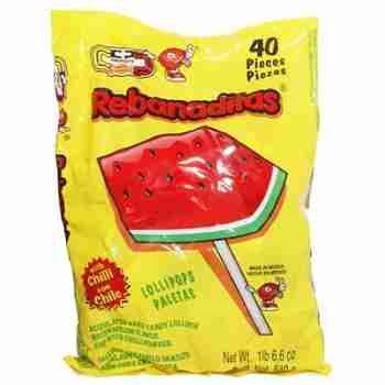 Rebanaditas Watermelon Lollipop 40ct