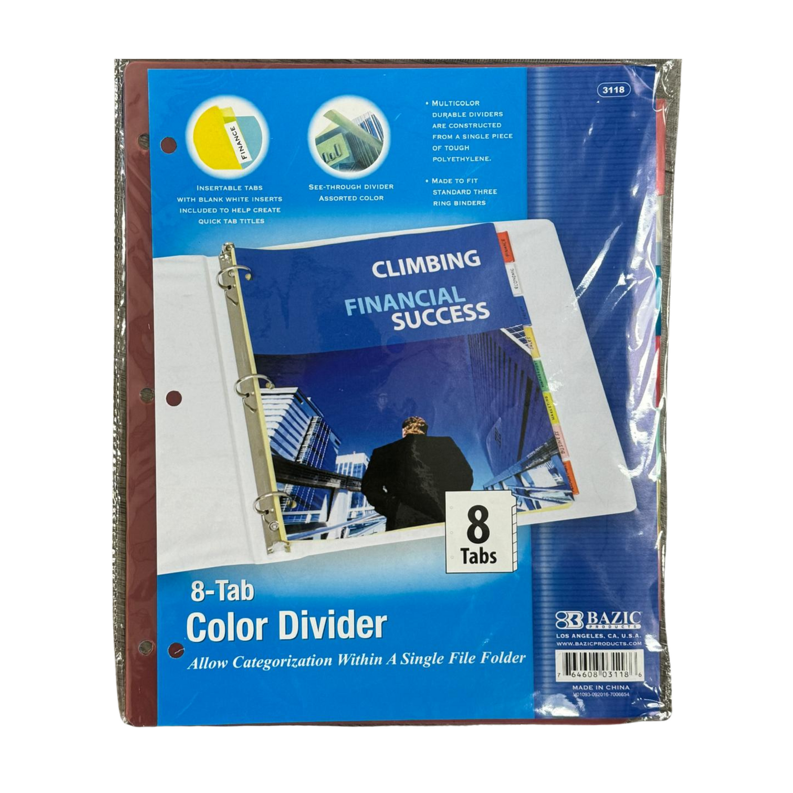 Bazic Color Divider 8-Tab 12/1ct