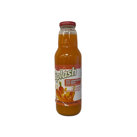 Splash AppleCarrot Peach 8/25oz +0.40CRV