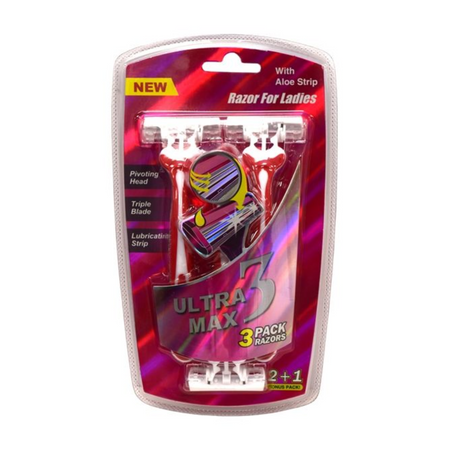 Ultra Max Women Razor w/ Aloe 12/3ct
