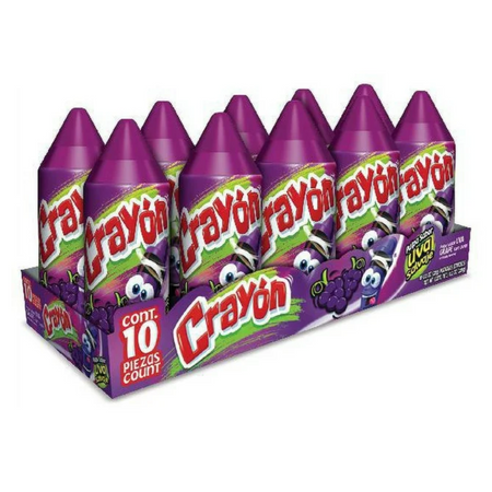 Crayon Grape Candy 10ct