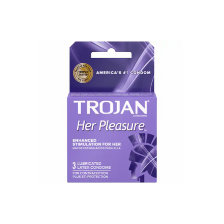 Trojan Her Pleasure Condoms 6/3ct