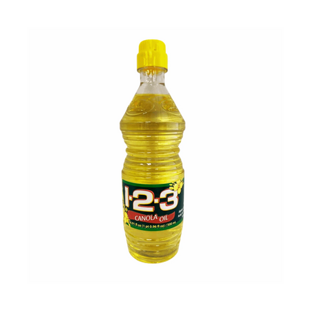 1-2-3 Canola Oil 24/500ml