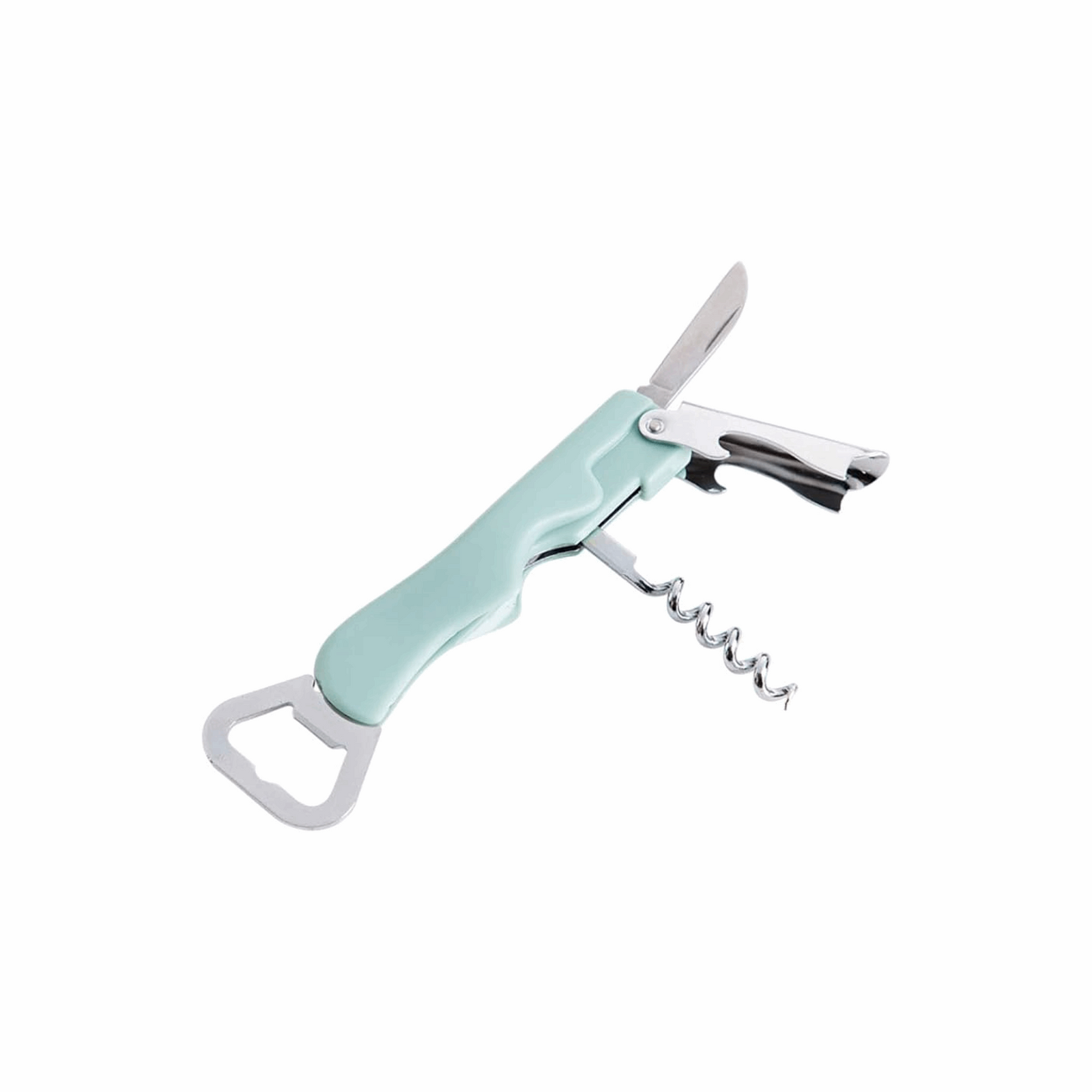 Stainless Steel Corkscrew Green 12/1ct