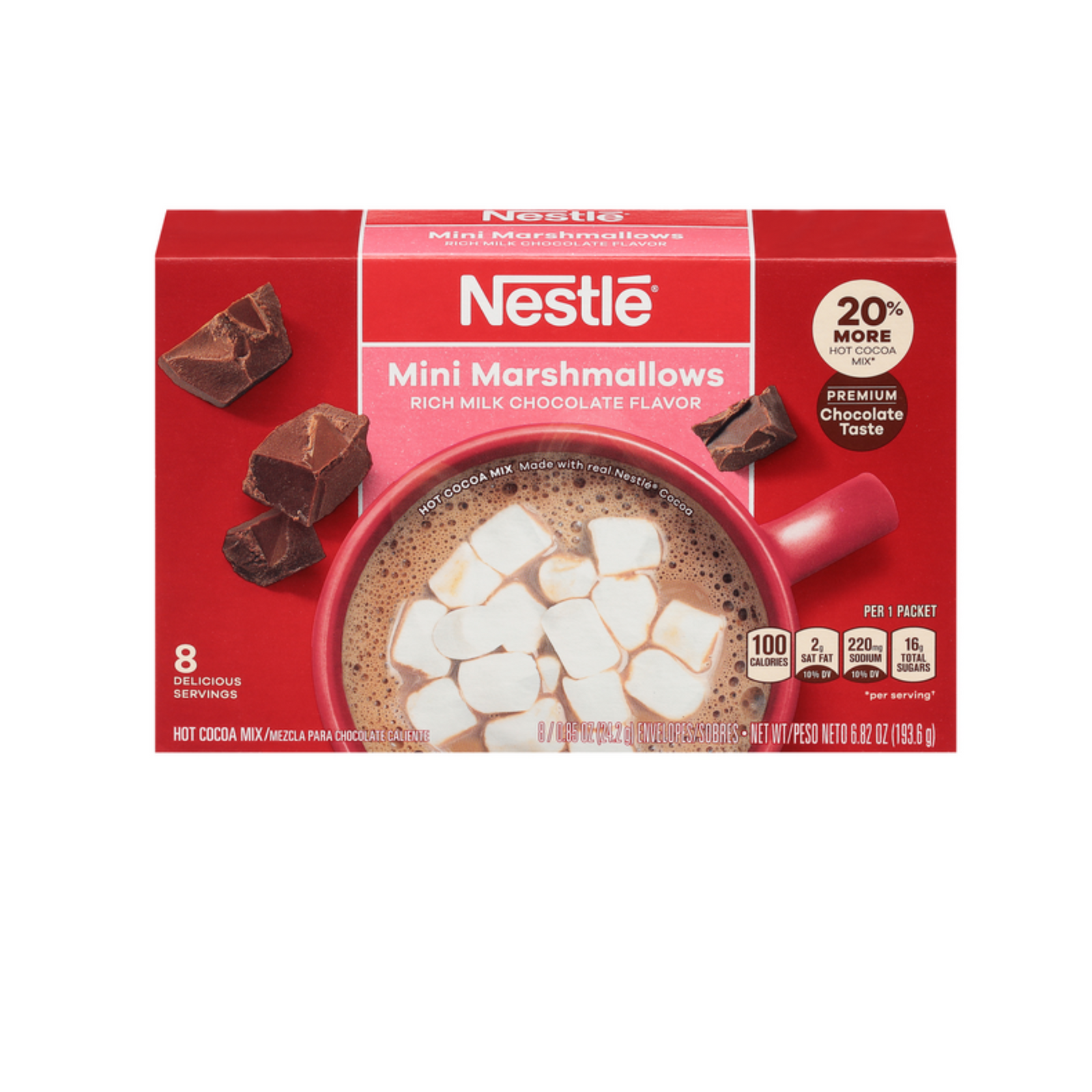 Nestle Hot Chocolate w/ Mini Marshmallows 12/8ct