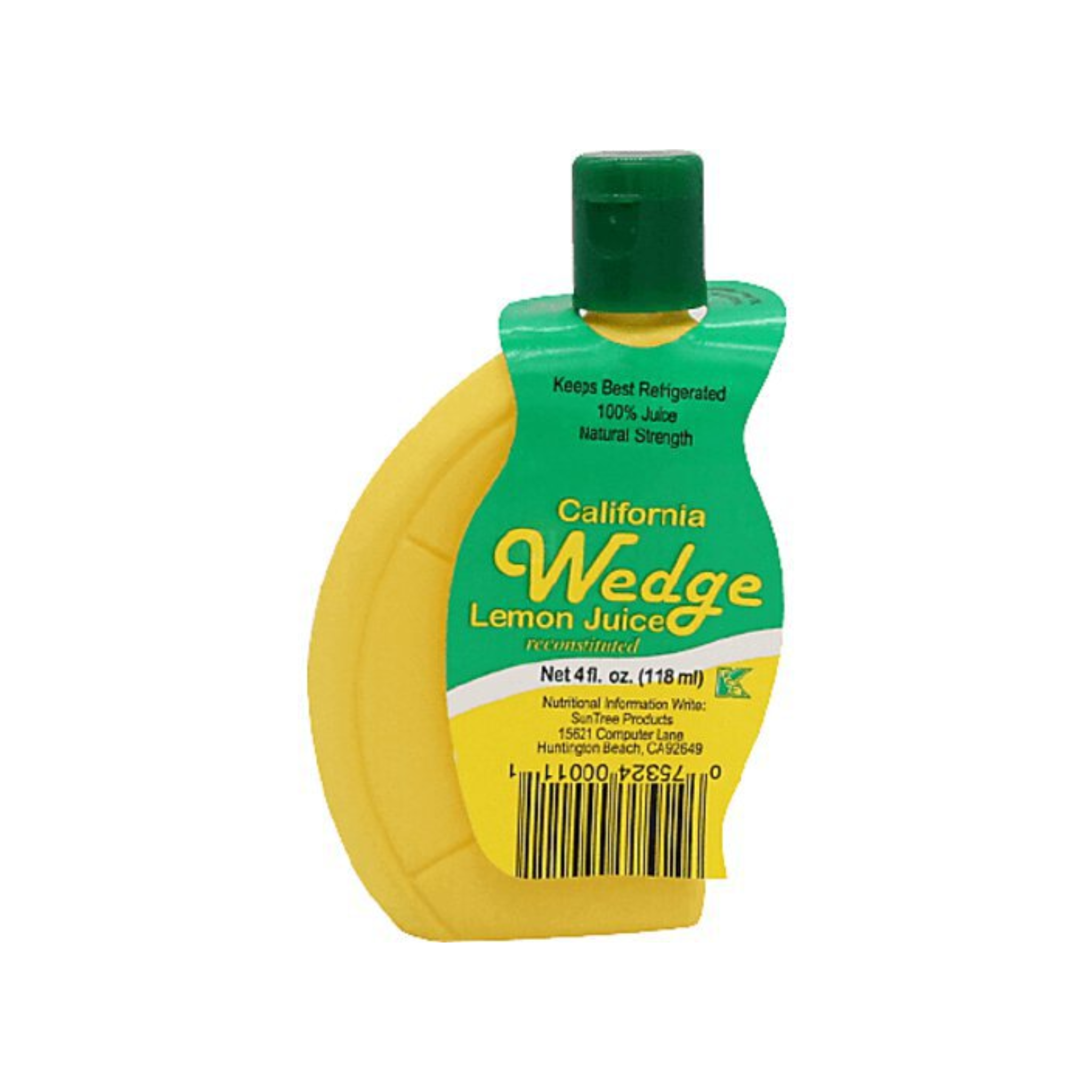 Wedge Lemon Juice 4/4oz